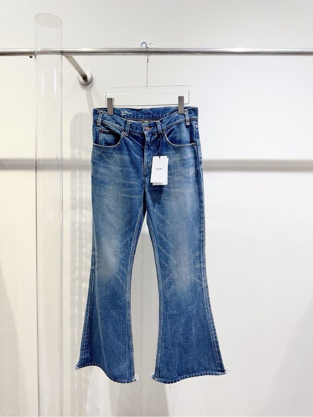 🚩steal Celine Medium Blue Flared Jeans